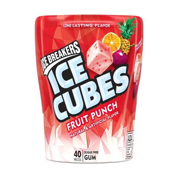 Ice Breakers Ice Cubes Fruit Punch Gum Bottle Pack 6 x 92g (3.24oz) image 0