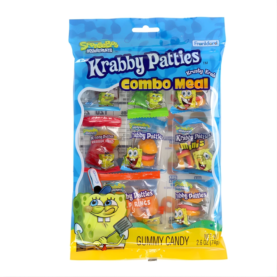 Krabby Patties Combo Meal Tray Peg Bag 12 x 74g (2.6oz) image 0