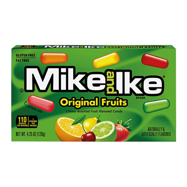 Mike and Ike Original Fruits Theater Box 12 x 120g (4.25oz) image 0
