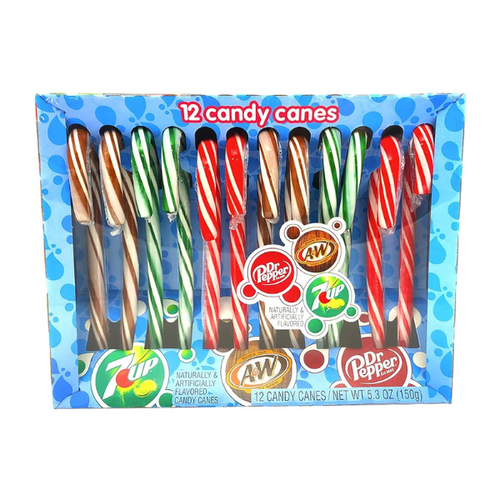 Candy Canes Box 7UP-Root Beer- Dr Pepper 1 x 150g (5.3oz) image 0