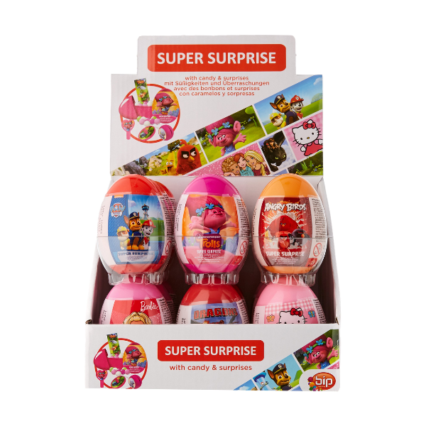 Bip License Mix Super Surprise Egg 18 x 10g image 0