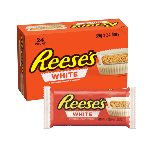 Reese's 2 White Creme &amp; Peanut Butter Cups 24 x 39g (1.39oz) image 0