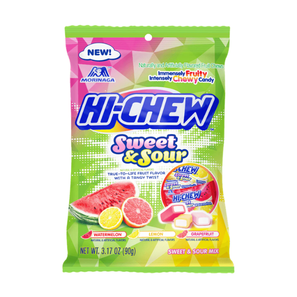 Hi-Chew Sweet &amp; Sour Mix Peg Bag 6 x 90g (3.17oz) image 0