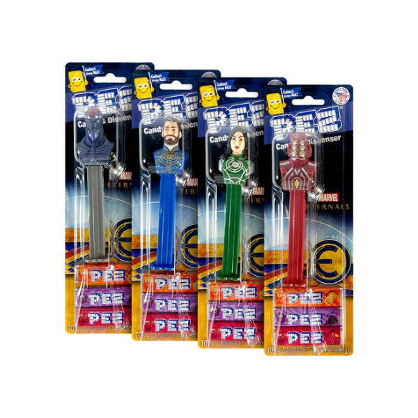 Pez Marvel Eternals Blister Pack 12 x 24.7g (0.87oz) image 0