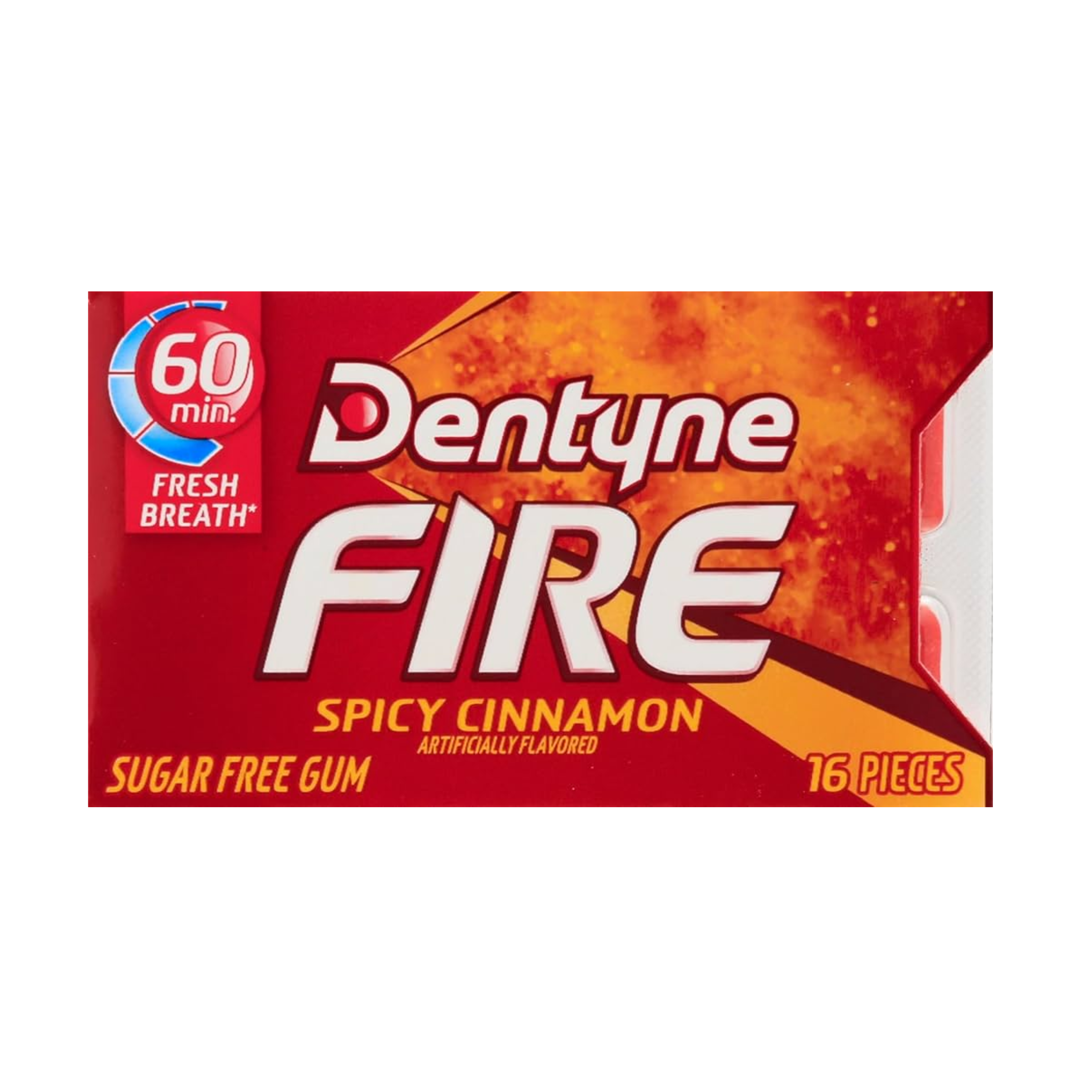Dentyne Fire Spicy Cinnamon Split 2 Fit Pack 16 Pieces 9 x 24g (0.85oz) image 0