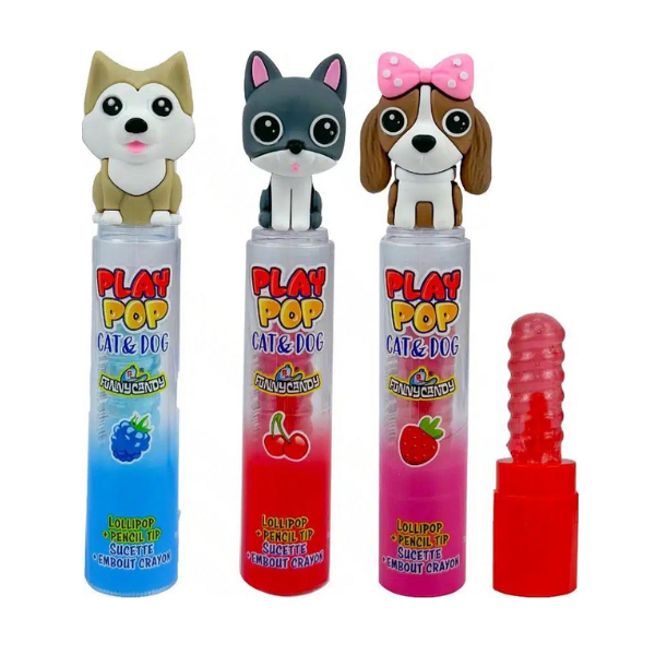 Funny Candy Play Pop Cat &amp; Dog 18 x 9g image 0