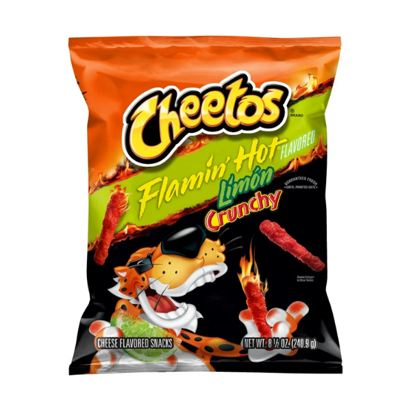Cheetos Flamin' Hot Limon Crunchy Big Bag 10 x 226.8g (8oz) image 0