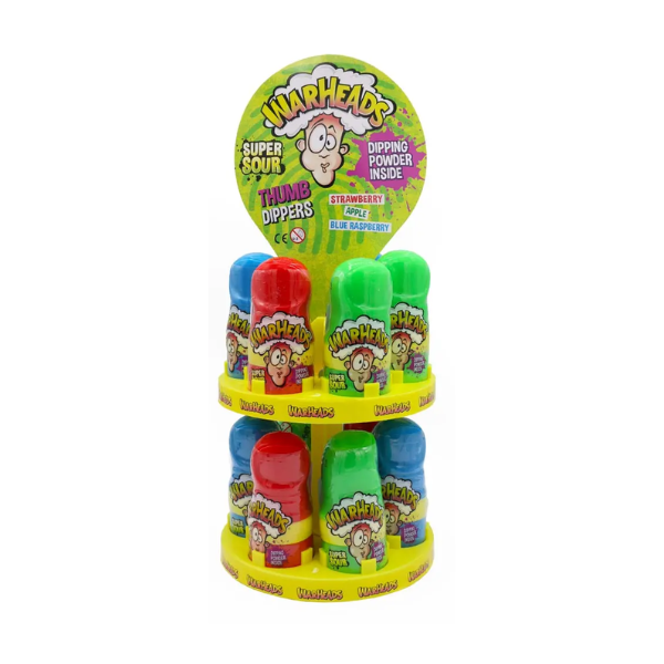 Warheads Super Sour Thumb Dippers Display 21 x 40g image 0