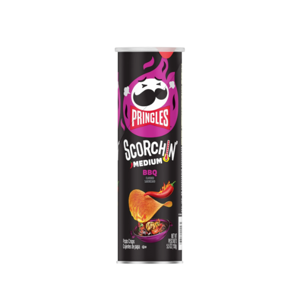 Pringles Scorchin BBQ Canister 1 x156g image 0