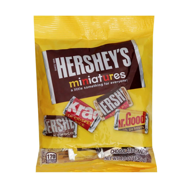 Hershey's Miniatures Peg Bag 12 x 136g (4.80z) image 0
