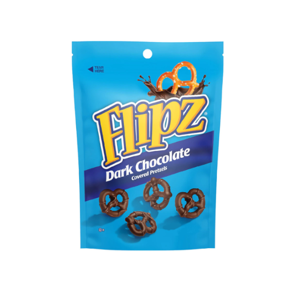Flipz Dark Chocolate Covered Pretzels Pouch Bag 6 x 113g (4oz) image 0