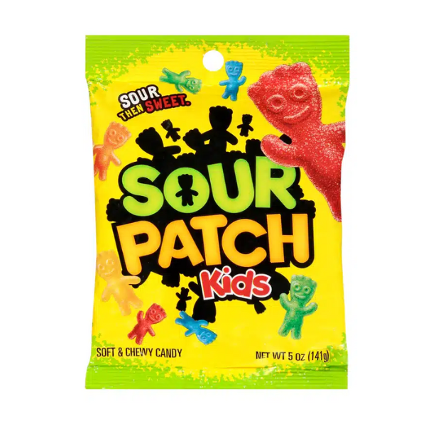 Sour Patch Kids Original Peg Bag 12 x 141g (5oz) image 0
