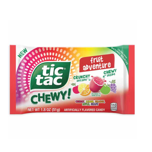 Tic Tac Chewy Fruit Adventure 24 x 51g (1.8oz) image 0