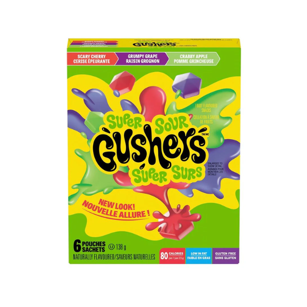 Fruit Gushers Super Sour Box 1 x 138g image 0