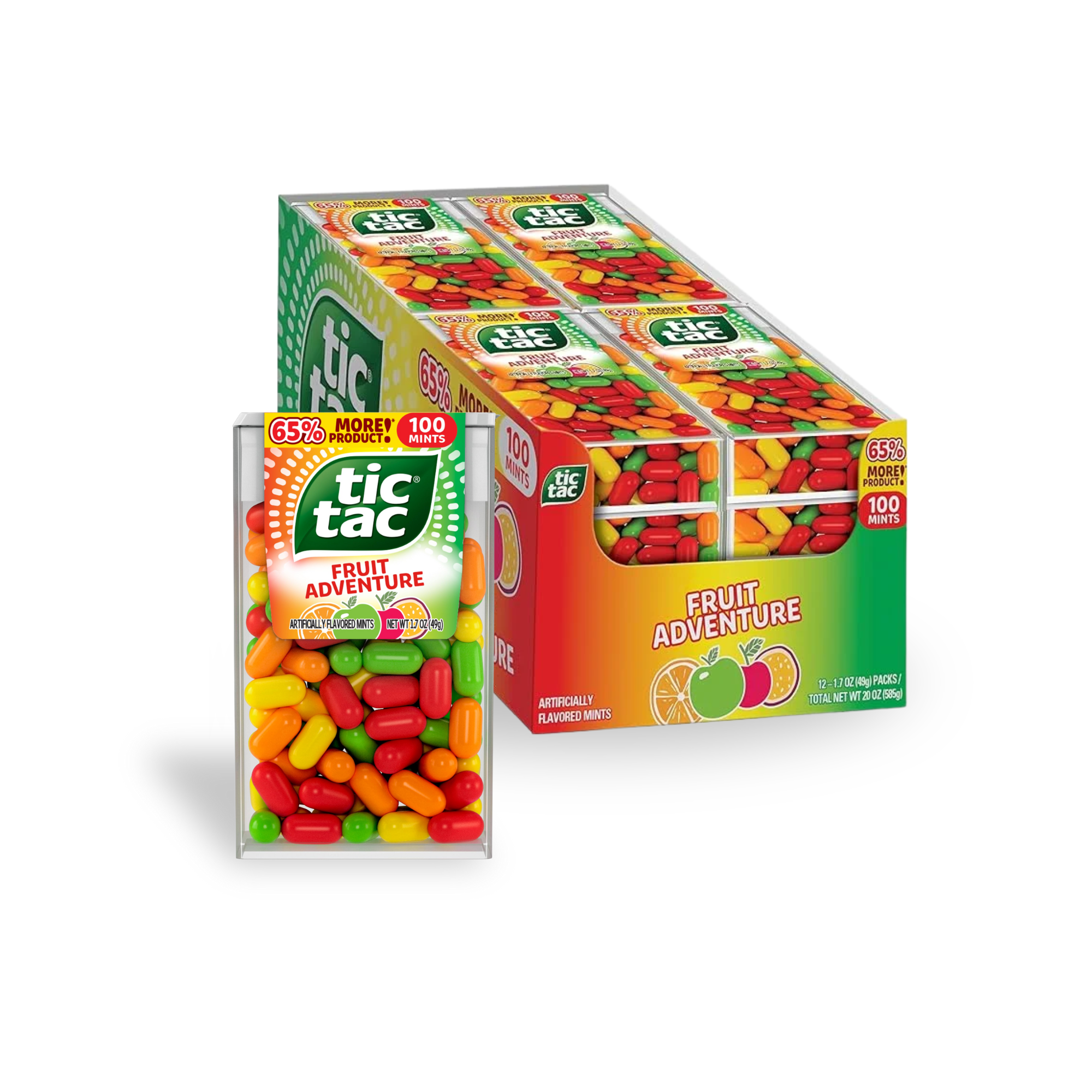 Tic Tac Fruit Adventure 100 Mints 12 x 49g (1.7oz) image 0