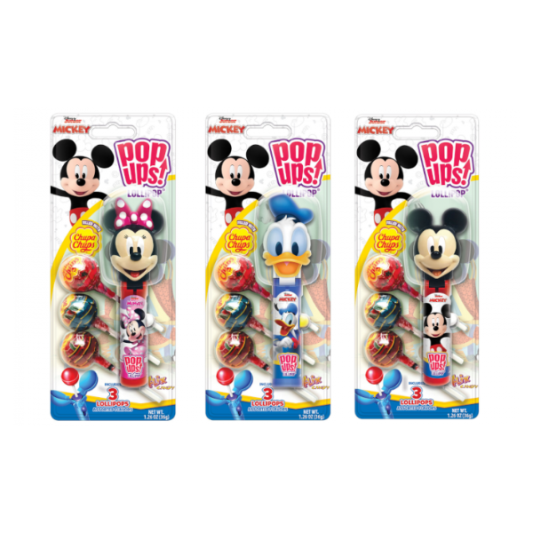 Pop Ups Lollipop Disney Junior Blister Pack 6 x 36g (1.26oz) image 0