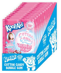Kool-Aid Cotton Candy Bubble Gum Peg Bag 12 x 28g (1oz)